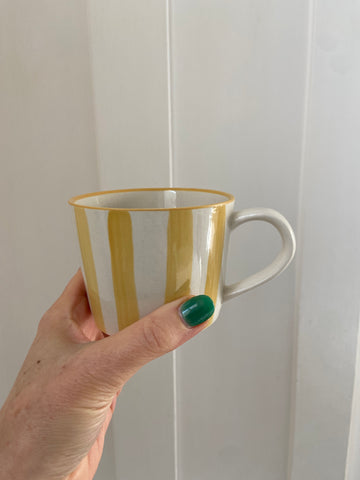 Yellow Striped Mug