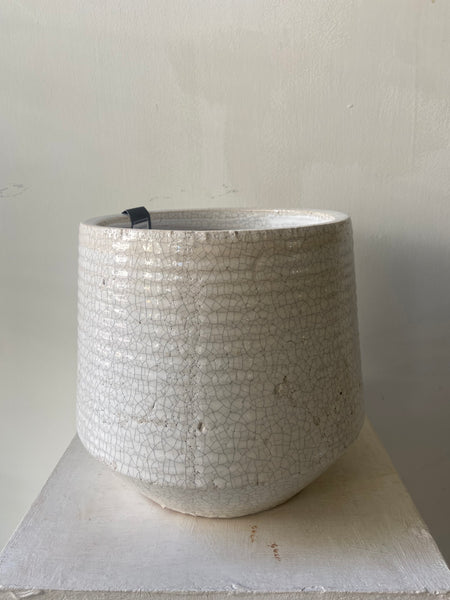 Ravello White Ceramic Pot in two sizes