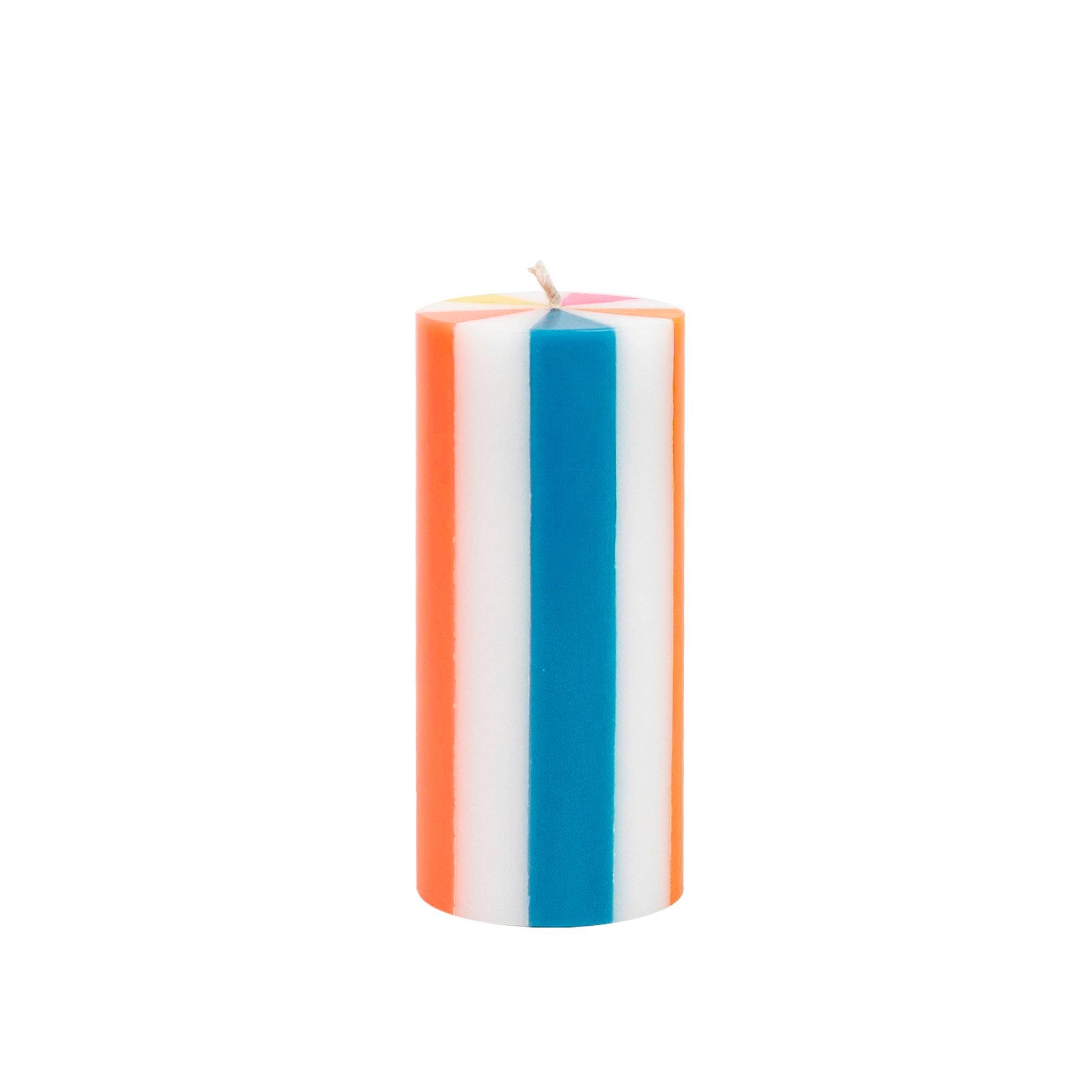 Stripe Pillar Candle M : Muticolour 2