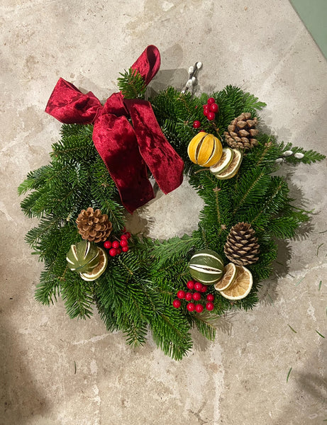 Workshop 4: Christmas Wreath Sunday 7th December 2025 (10am-12.30pm)