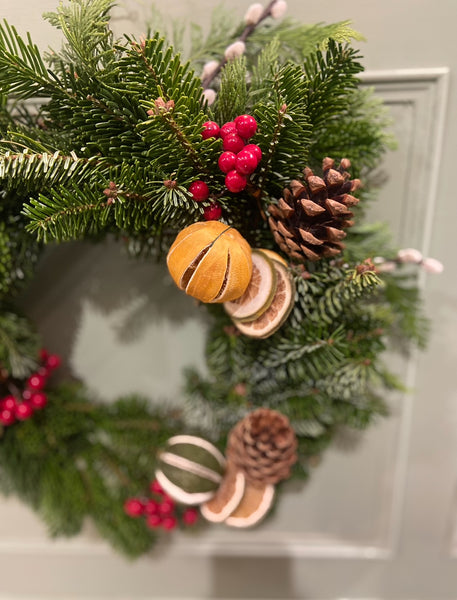 Workshop 4: Christmas Wreath Sunday 7th December 2025 (10am-12.30pm)