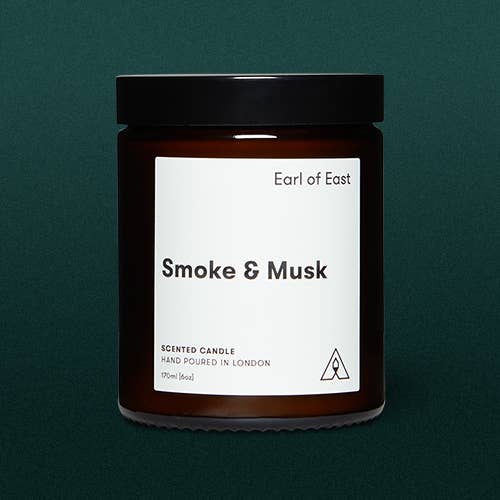 Earl of East Candles: Smoke & Musk | Soy Wax Candle 170ml [6oz]