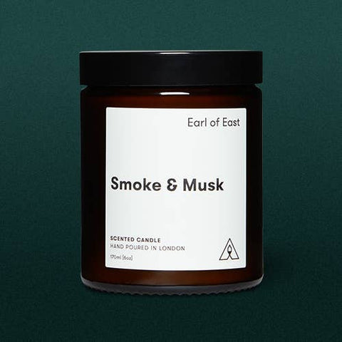 Earl of East Candles: Smoke & Musk | Soy Wax Candle 170ml [6oz]