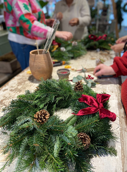Workshop 4: Christmas Wreath Sunday 7th December 2025 (10am-12.30pm)