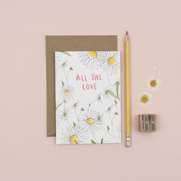 Daisy All the Love Greetings Card
